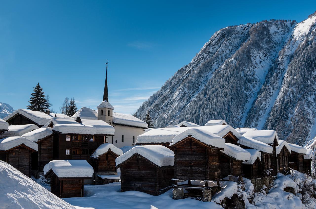 Ferienwohnung Eya Ey1 Blatten bei Naters Exterior foto